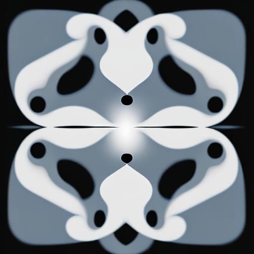 A gestalt illusion where negative space forms a hidden object.