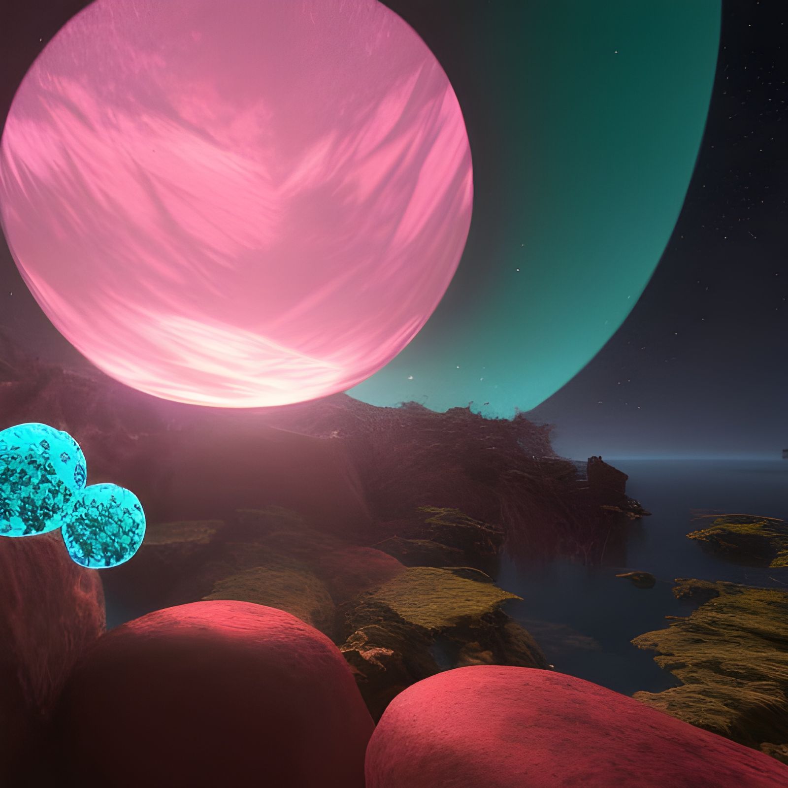 Glowing Crystal Orbs on Planet Pandora