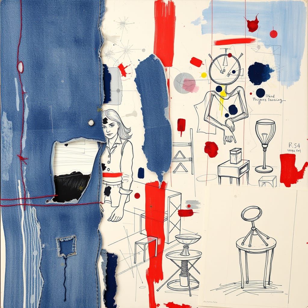 Harmonious Chaos of Denim and Art