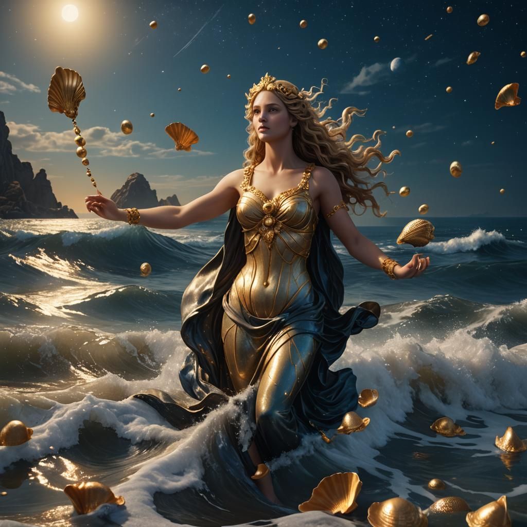 Aphrodite Rising: Hyper-Realistic Digital Goddess