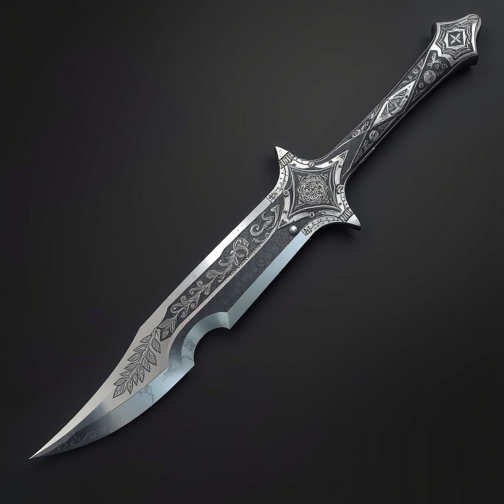 Hybrid Sword: Kopesh and Kukri Fusion