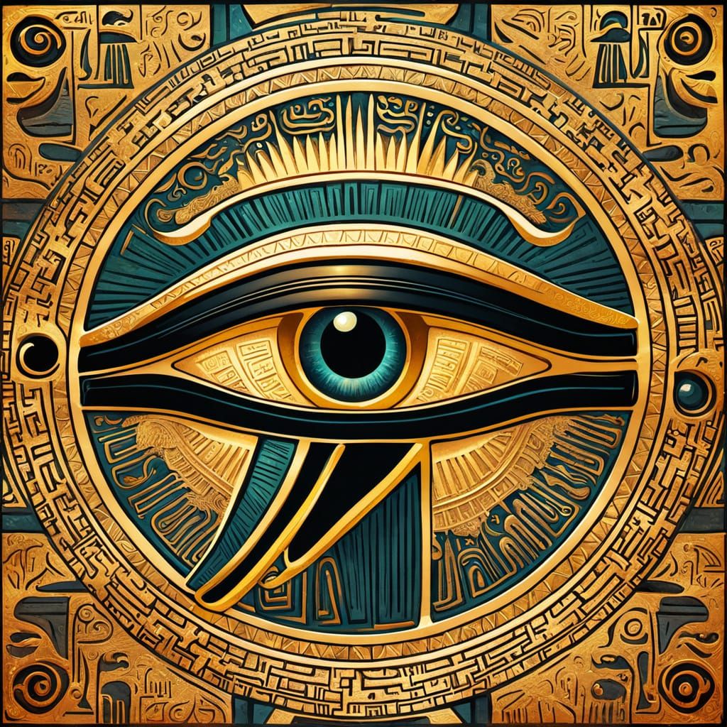Eye of Horus in Mystical Egyptian Art