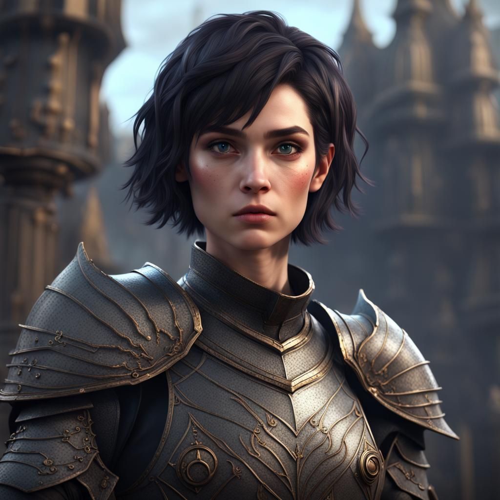 Young Knight in Detailed Fantasy Concept Art