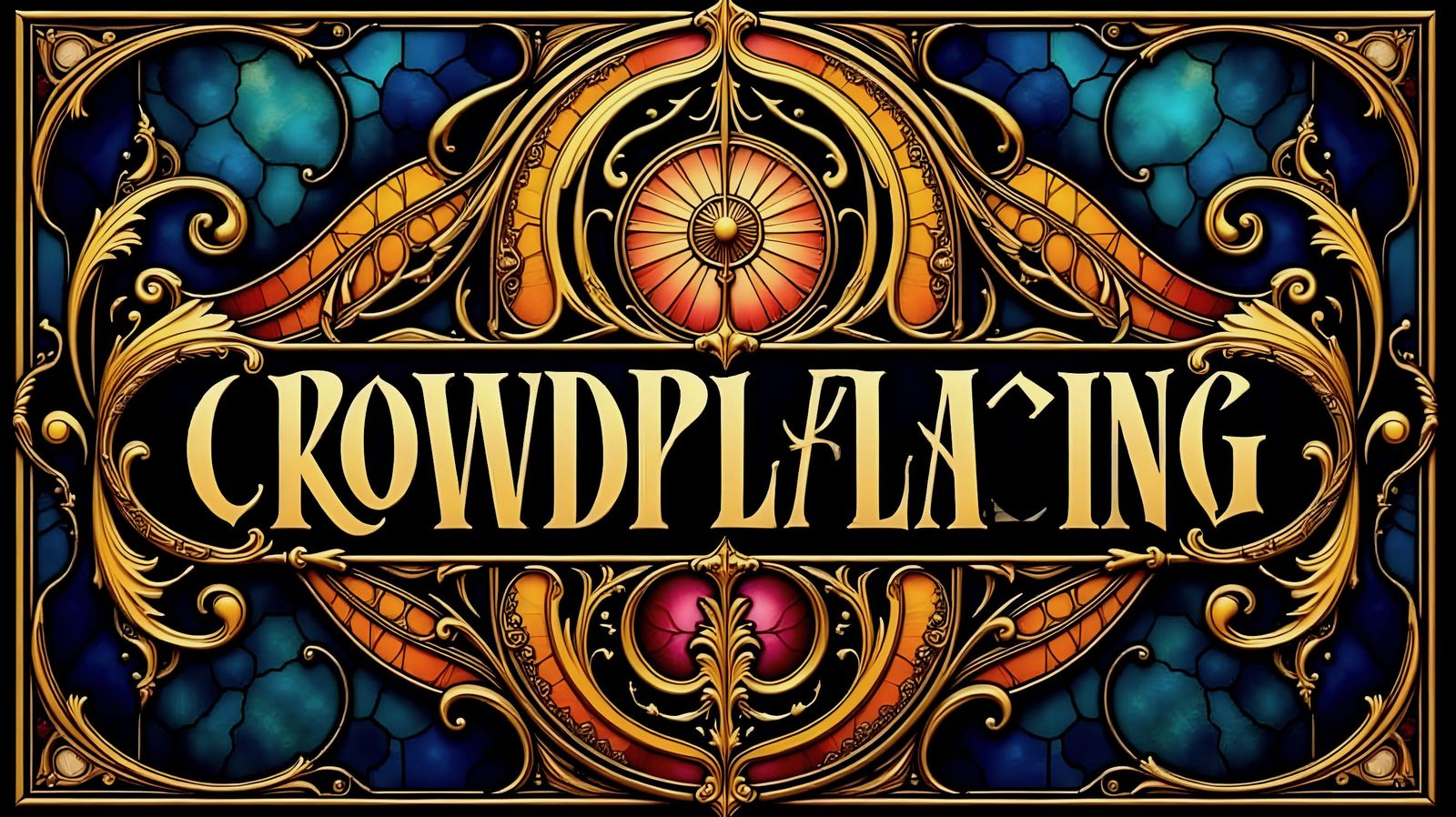 Shameless Crowpleasing Stained Glass Tarot Card