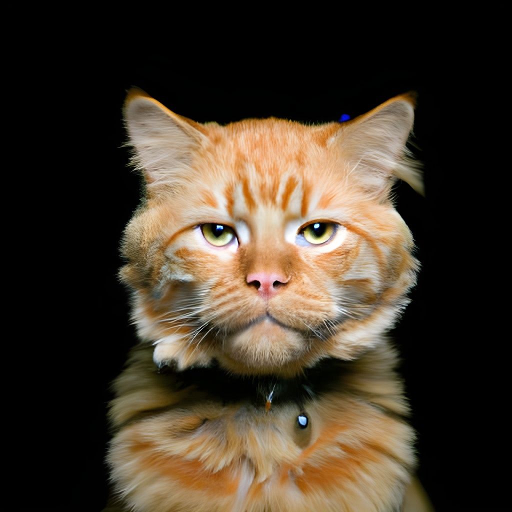 Garfield Cat Professional ID Photo Portrait