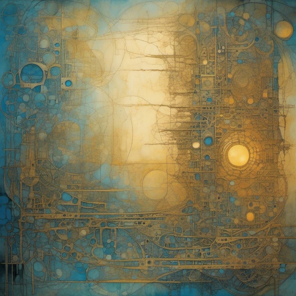 Futuristic Musical Notation on Ancient Parchment