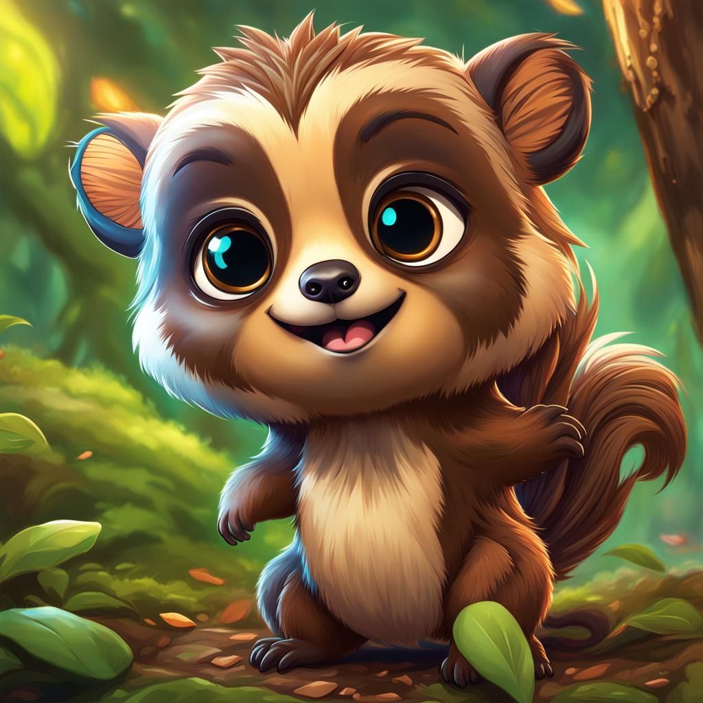 Detailed Chibi Characters in Splash Art Style