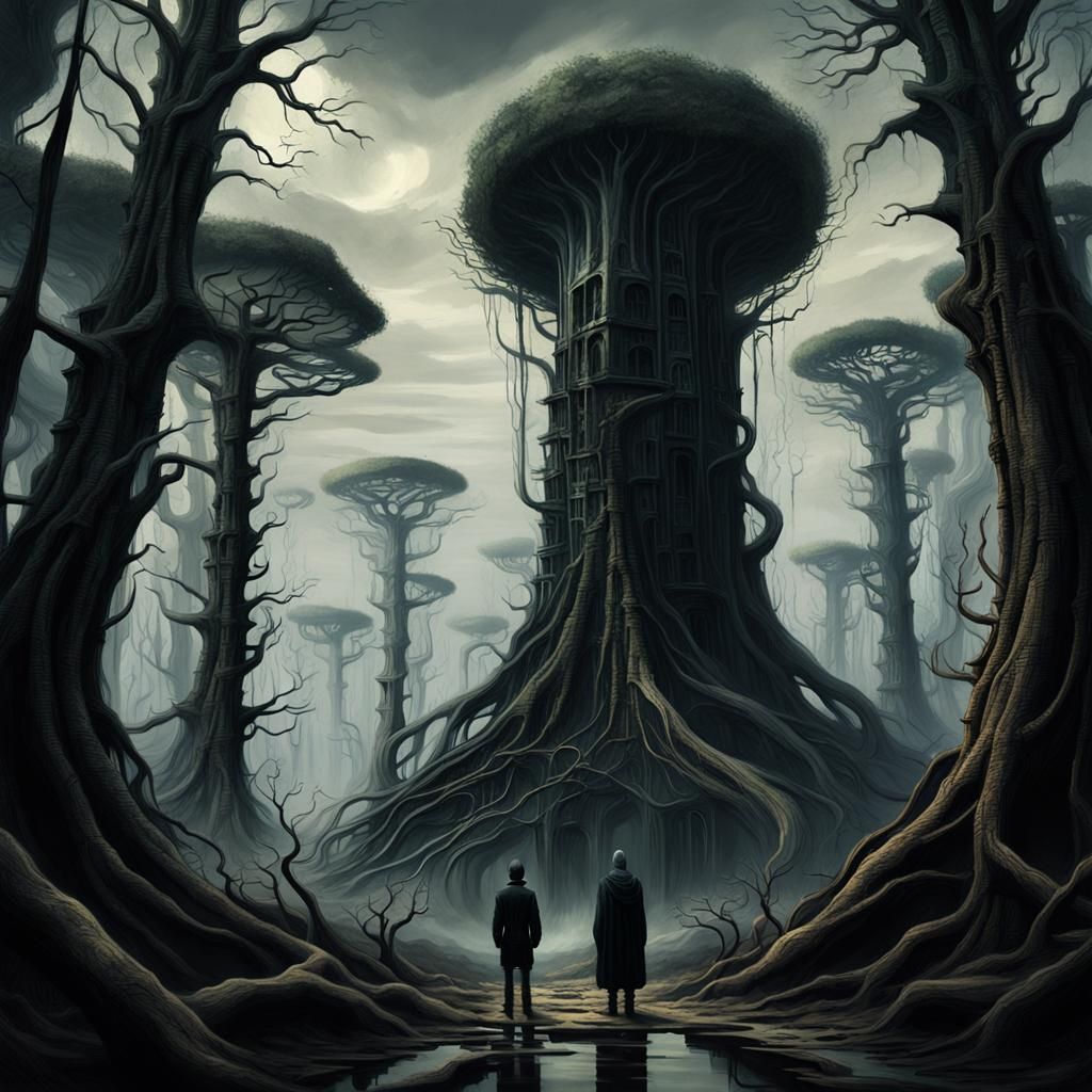 Dark Fantasy Forest Concept Art in Unreal Engine