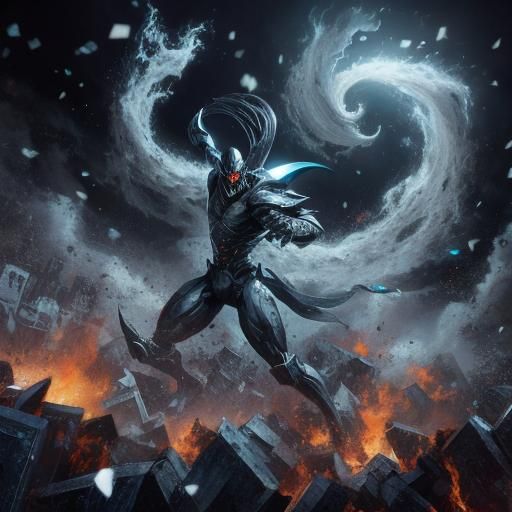 Abstract Black Square