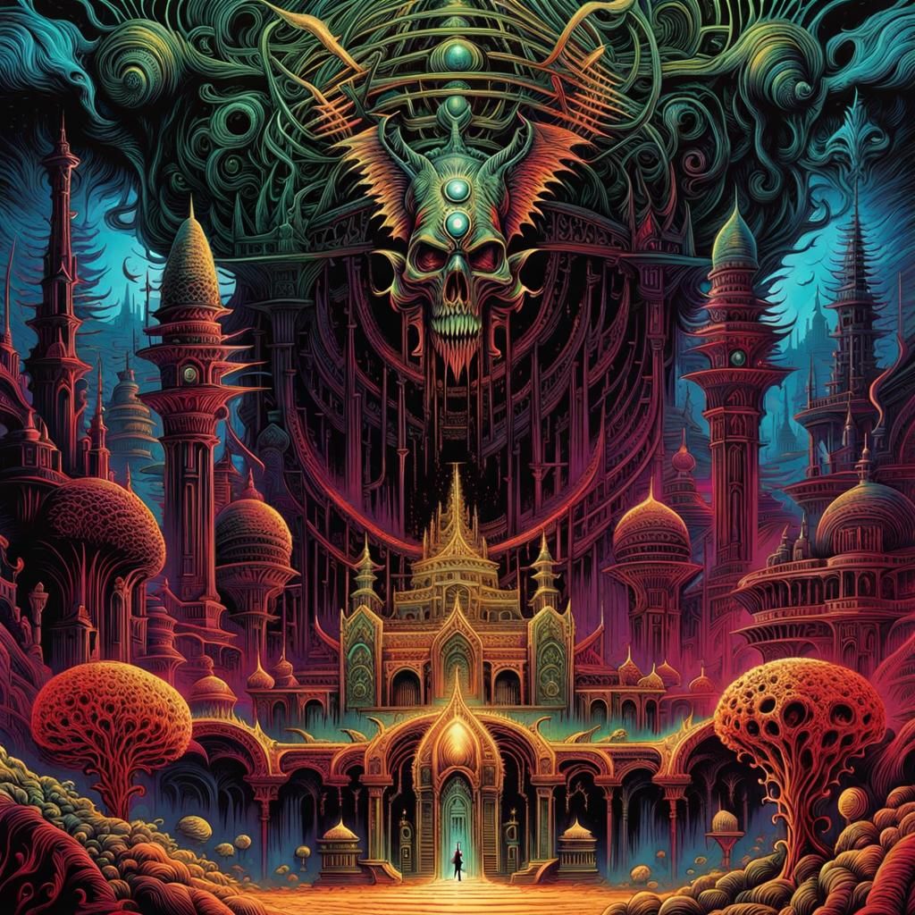 Horrific Vision of Pandemonium by Giger