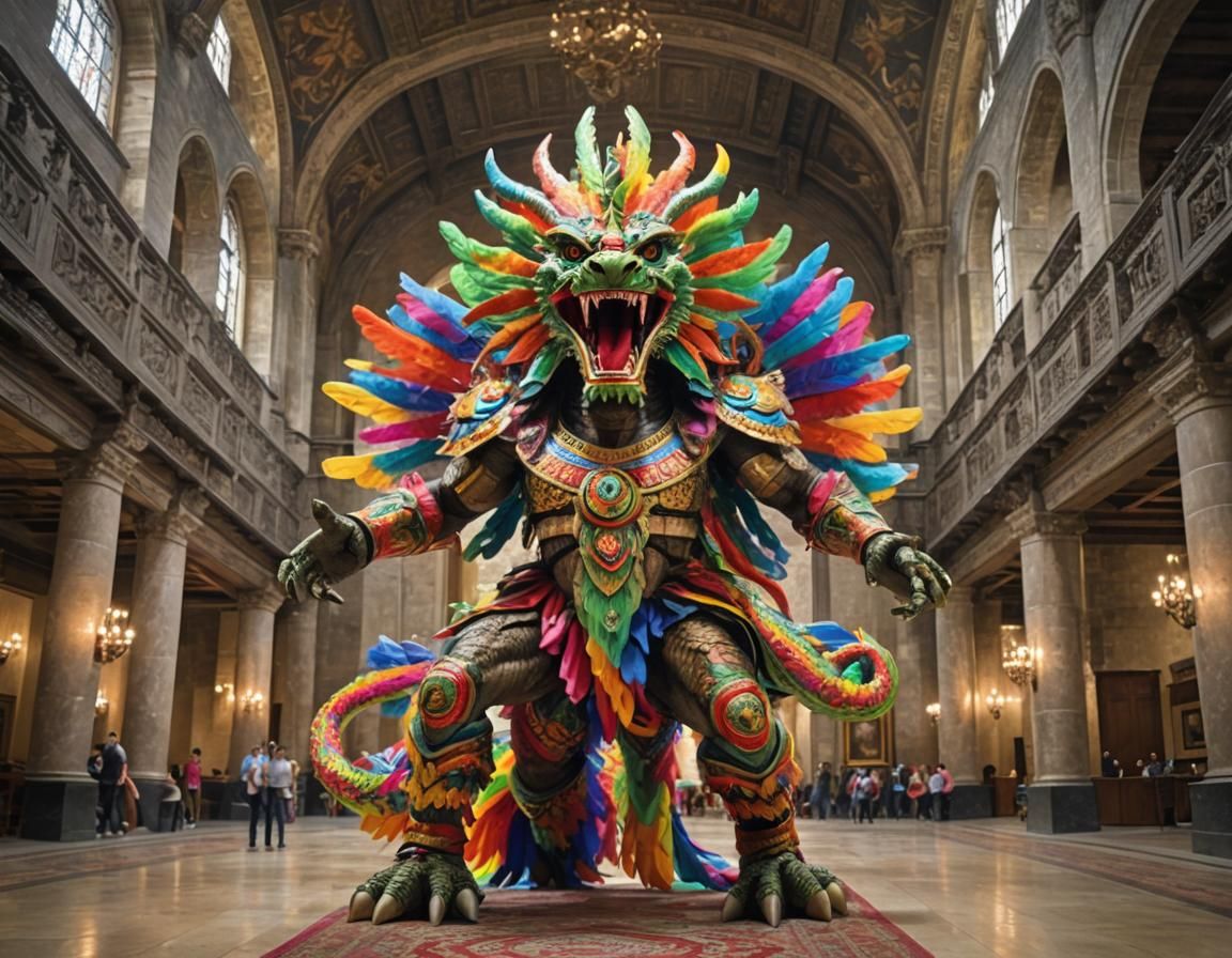 Quetzalcoatl in a Great Hall