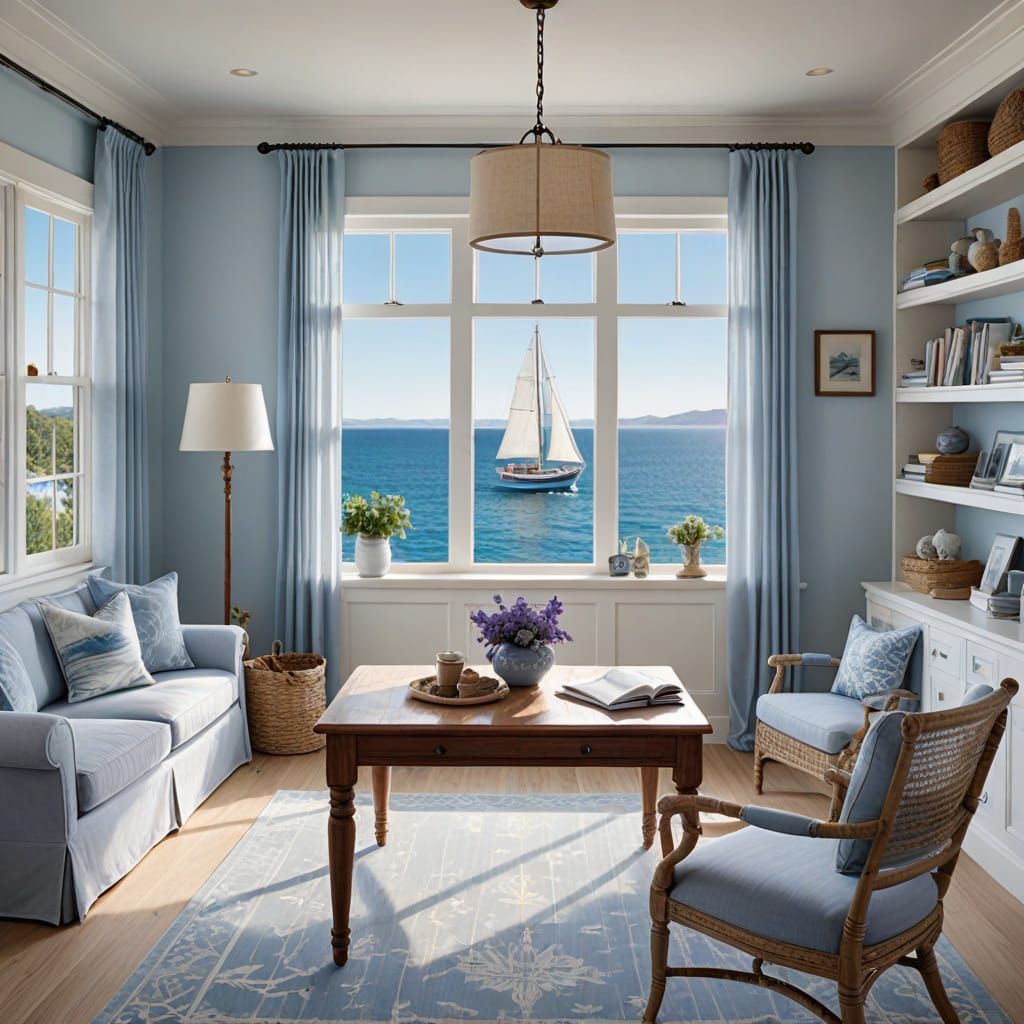 Coastal Workspace for a Skipper in Luxurious Villa