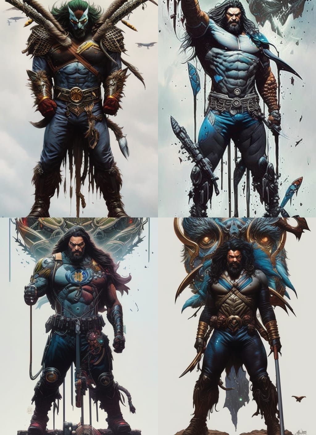 Jason Momoa as Lobo Crayon Caricature