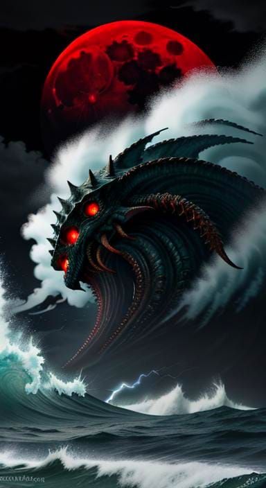 The Dark Eldritch Lord Rises From His Slumber In The Depths,...