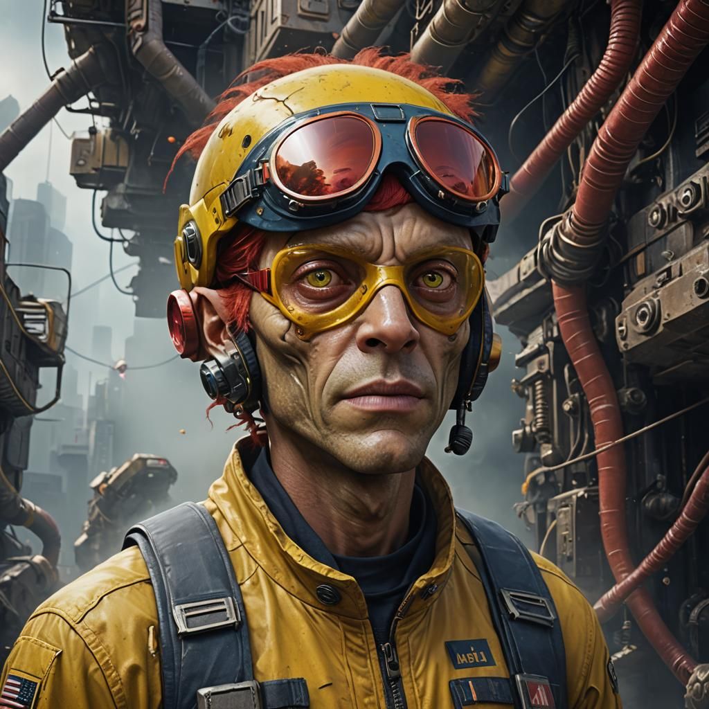 Hyperrealistic Alien Teen Portrait in Detailed Matte Paintin...