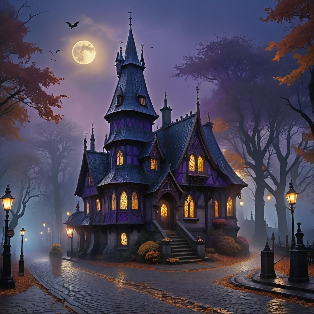 Gothic Rainy Witch house🍁🍂