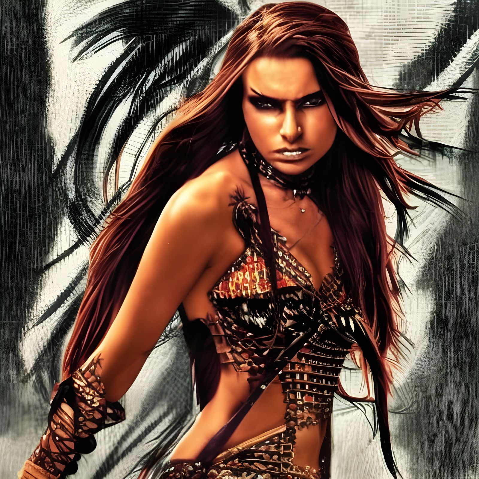 Fierce Gaze: A Portrait of Strength