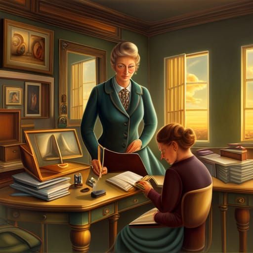 Classroom Teacher in Psychedelic Airbrush Art