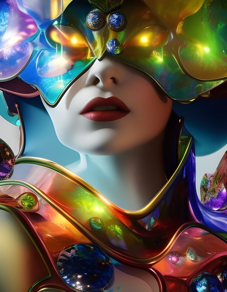 Shattered Glass Fairy with Sly Grin