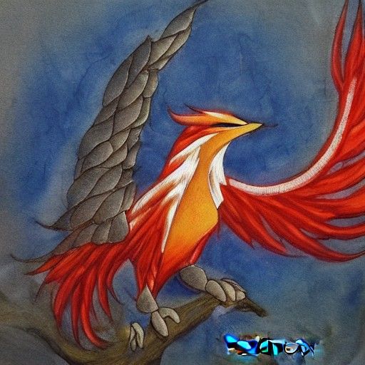 Majestic Firebird in Flight