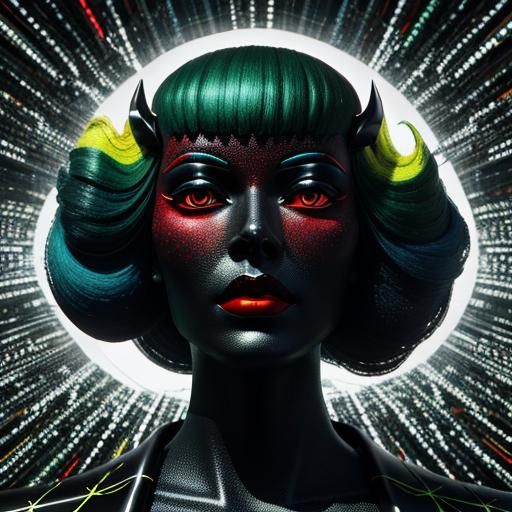 Vibrant Surreal 3D Composition in Photorealistic Style