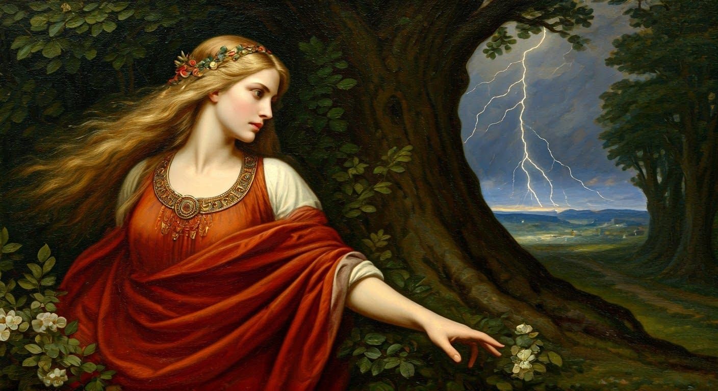 Perun Versus Veles: A Pointillist Battle of Gods