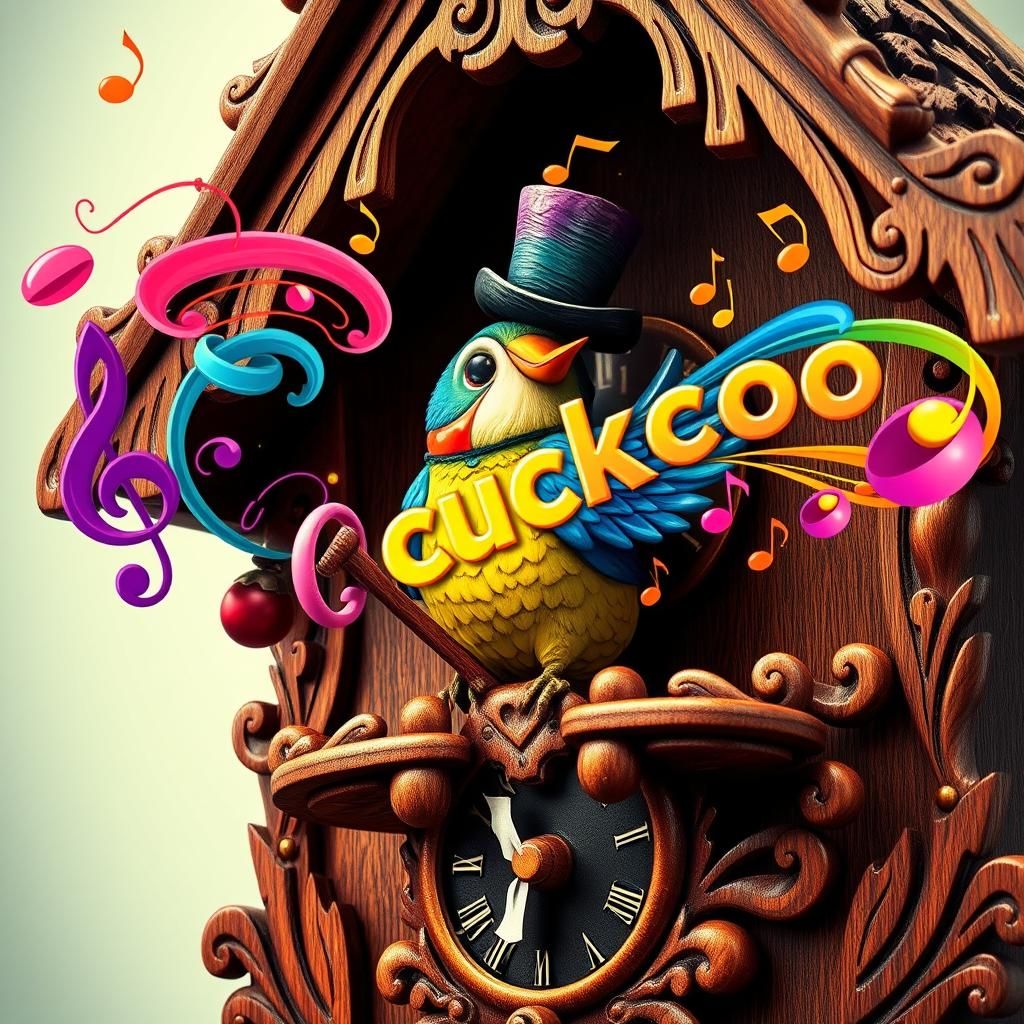 A cuckoo bird, onomatopeia