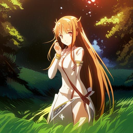 Asuna Anime Portrait in Deep Color, 8K