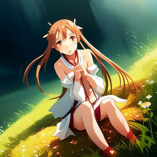 Asuna from Sword Art Online Anime Art