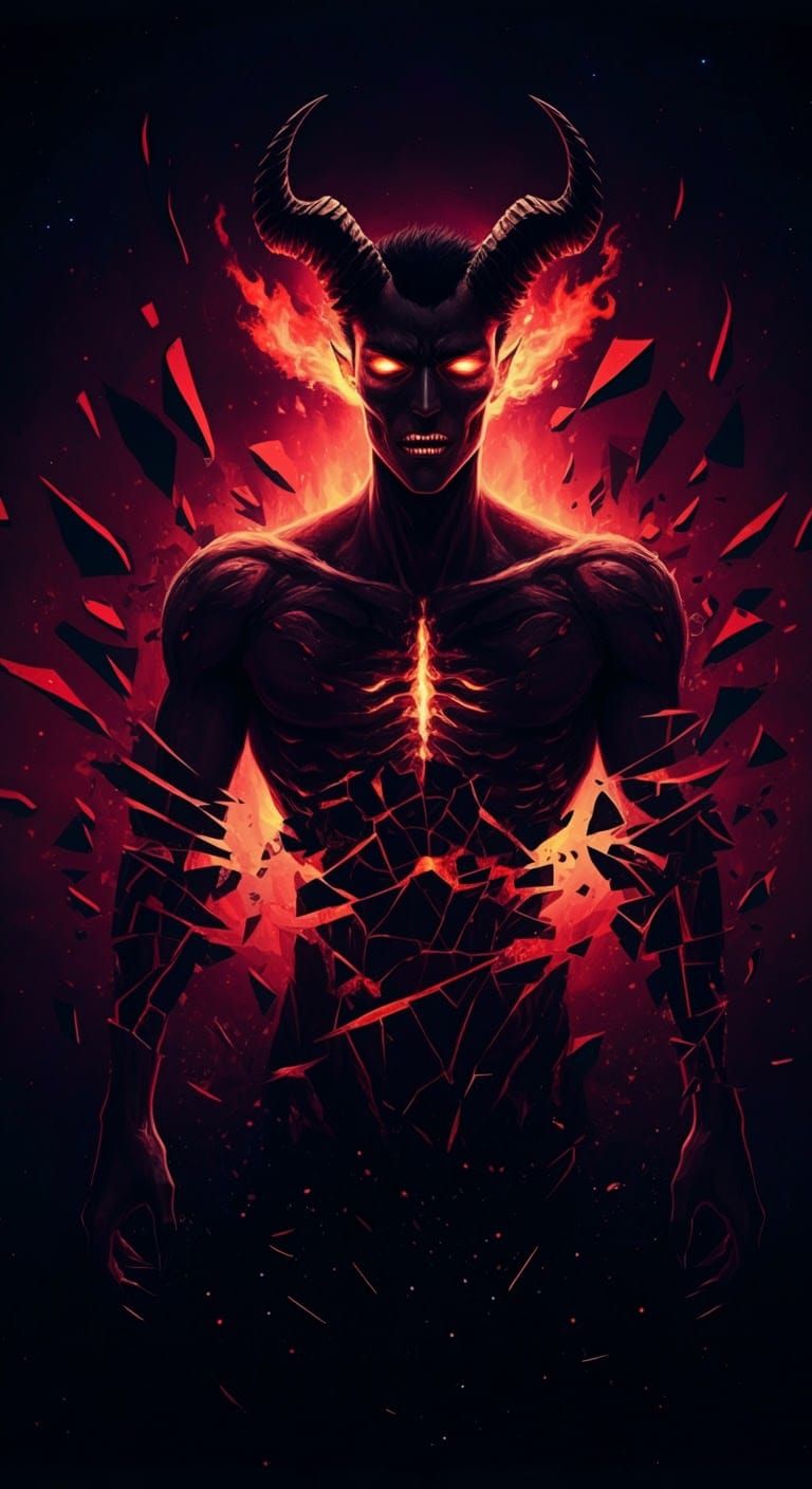 Menacing Sleep Paralysis Demon in Anime Manga Style