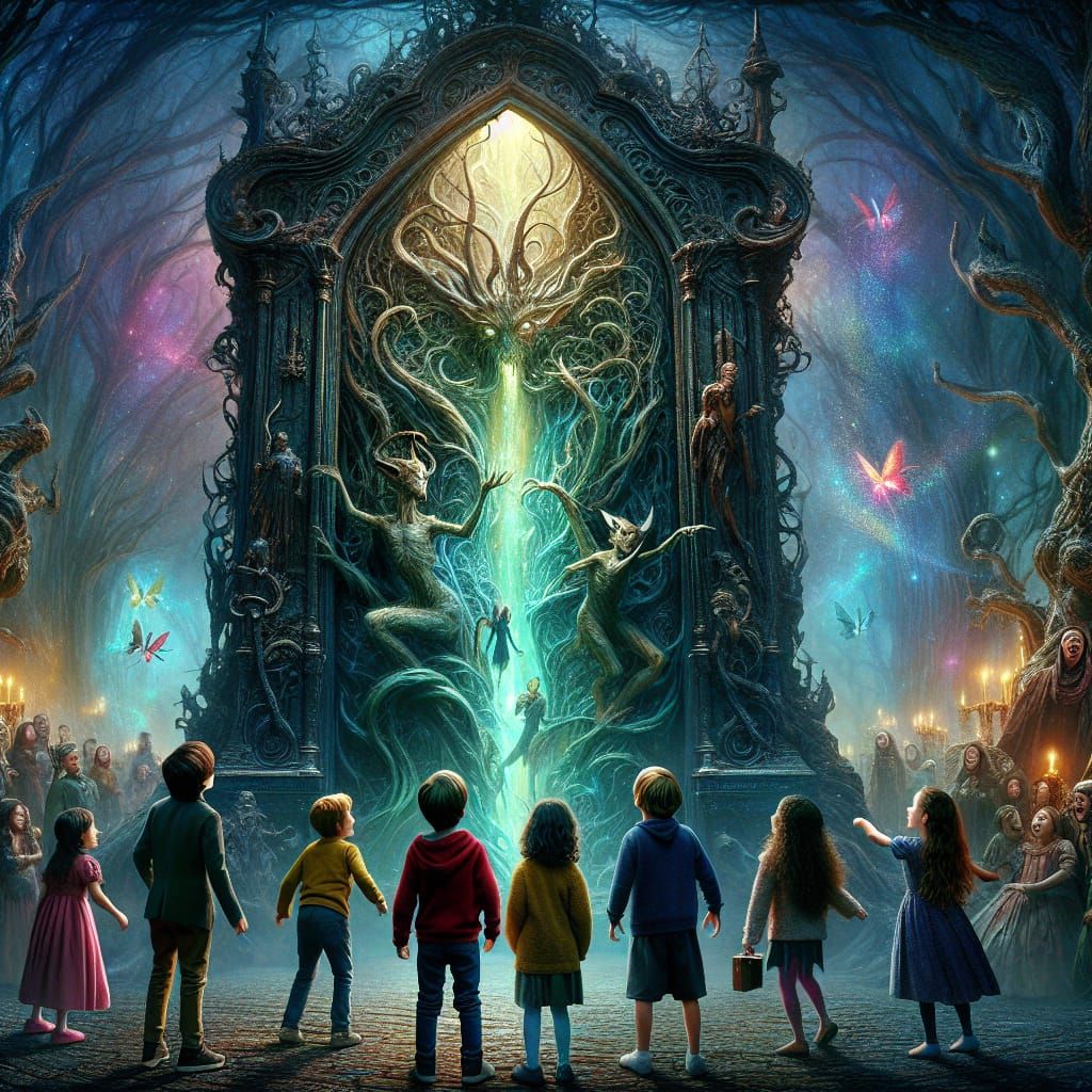 Fairytale Wardrobe Portal: A Digital Matte Painting