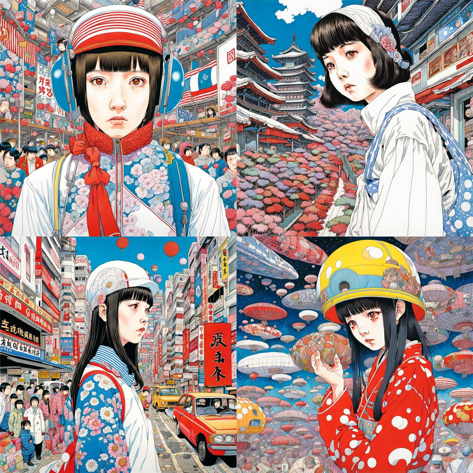 Surreal Avant-Garde Manga Illustration