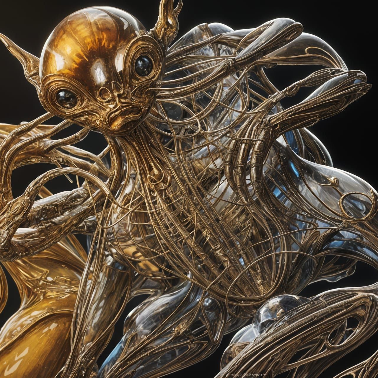 Alien Pets with Glazed Surfaces in Dreamy Style