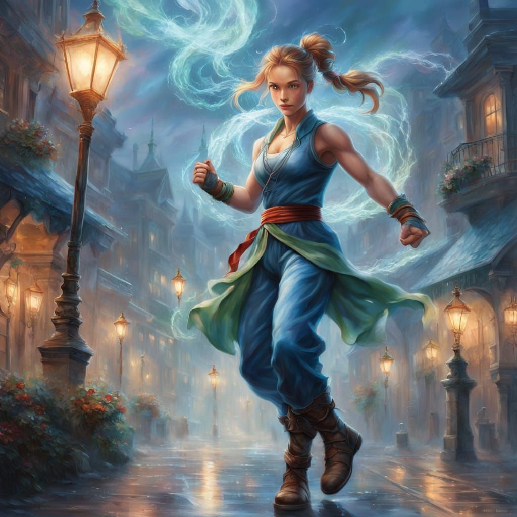 Street Fighter Cammy Finishing Move in Ethereal Mist