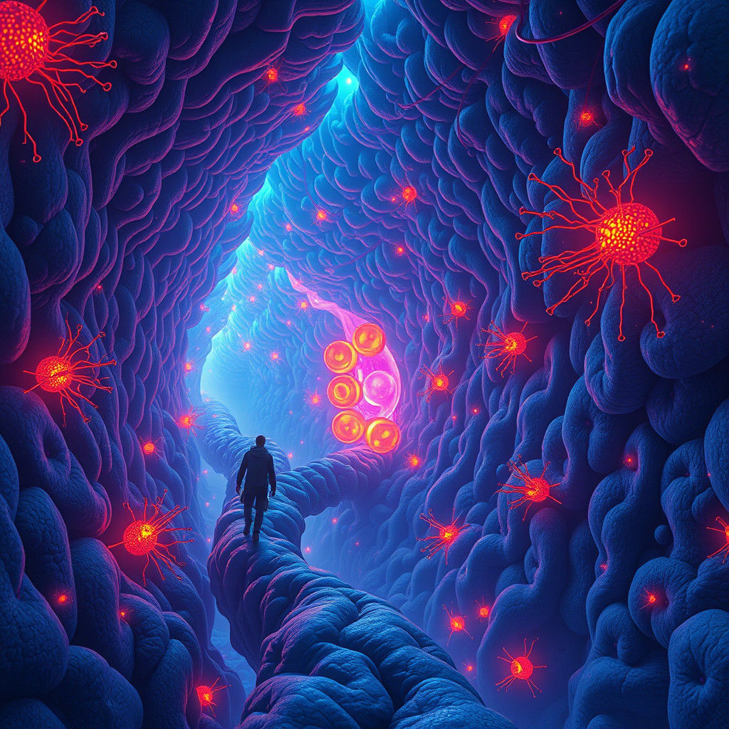 Surreal Brain Journey in High-Fantasy Style