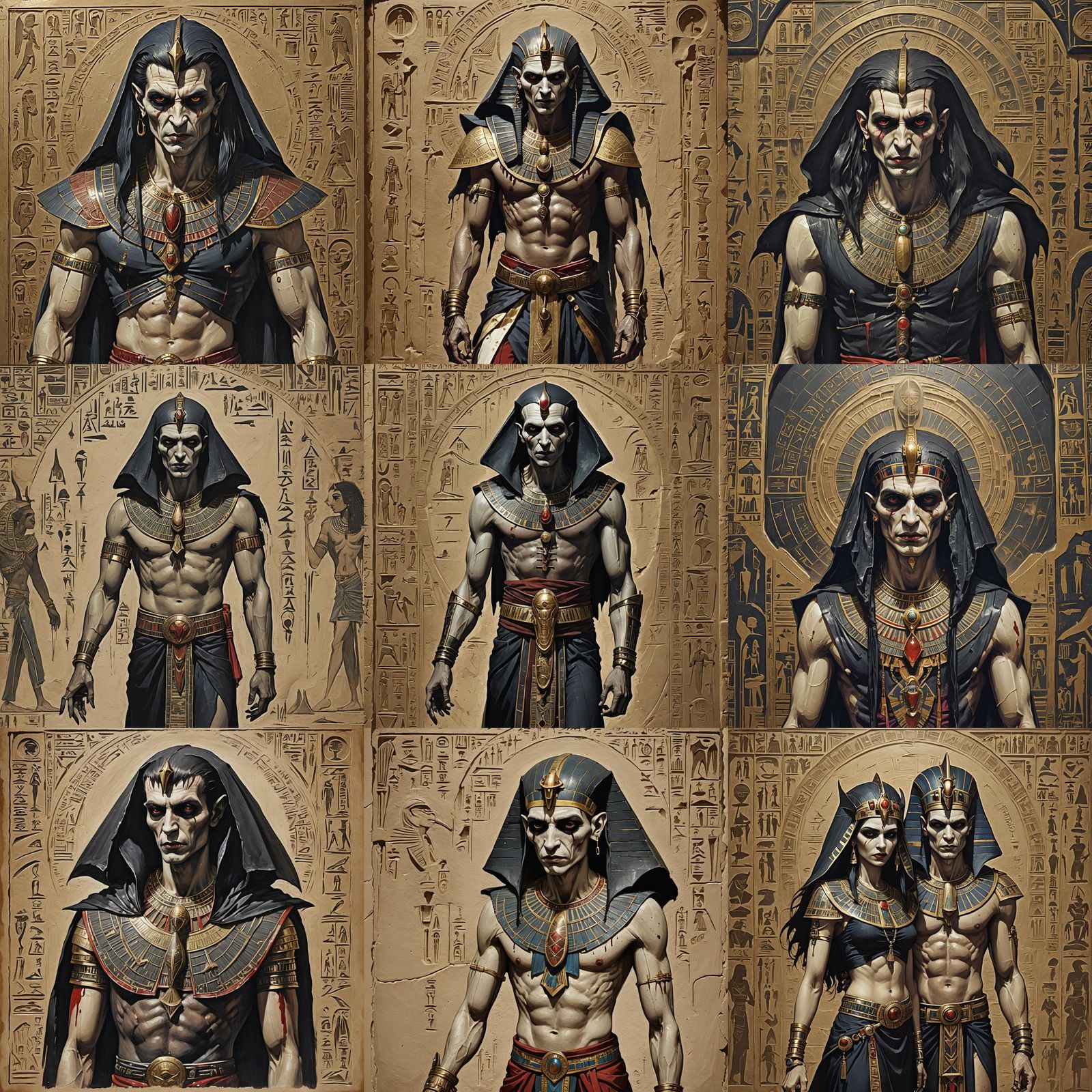 Egyptian Vampire Follower of Set: Sweating Aesthetic