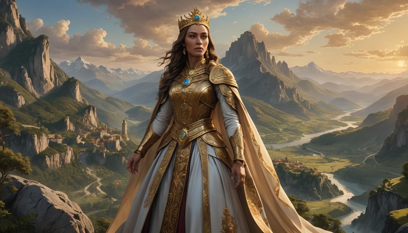 Empress Saint Tamar of Georgia: Fantasy Art Portrait