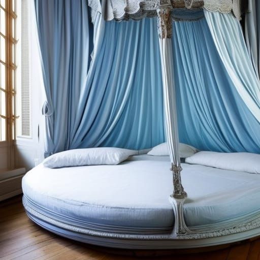 Opulent 17th Century Canopy Bed in Paris Apartment
