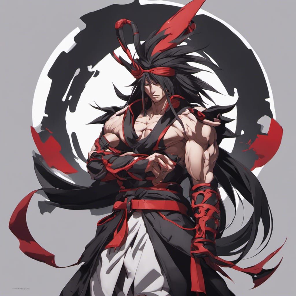 Male Baiken in Guilty Gear Style