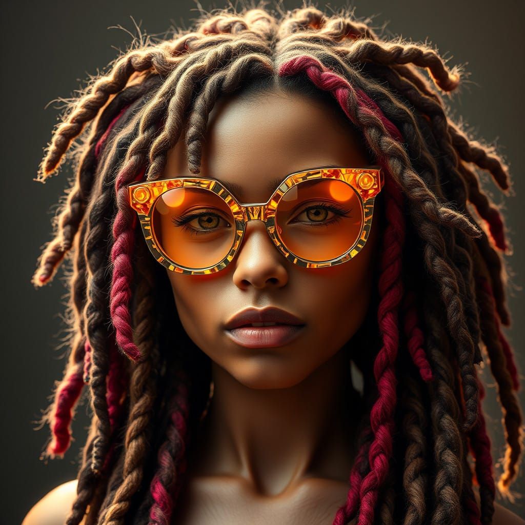 Surreal Eyewear Visionary with Futuristic Elegance