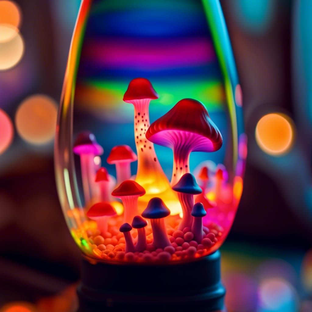 Mushrooms Lava Lamp