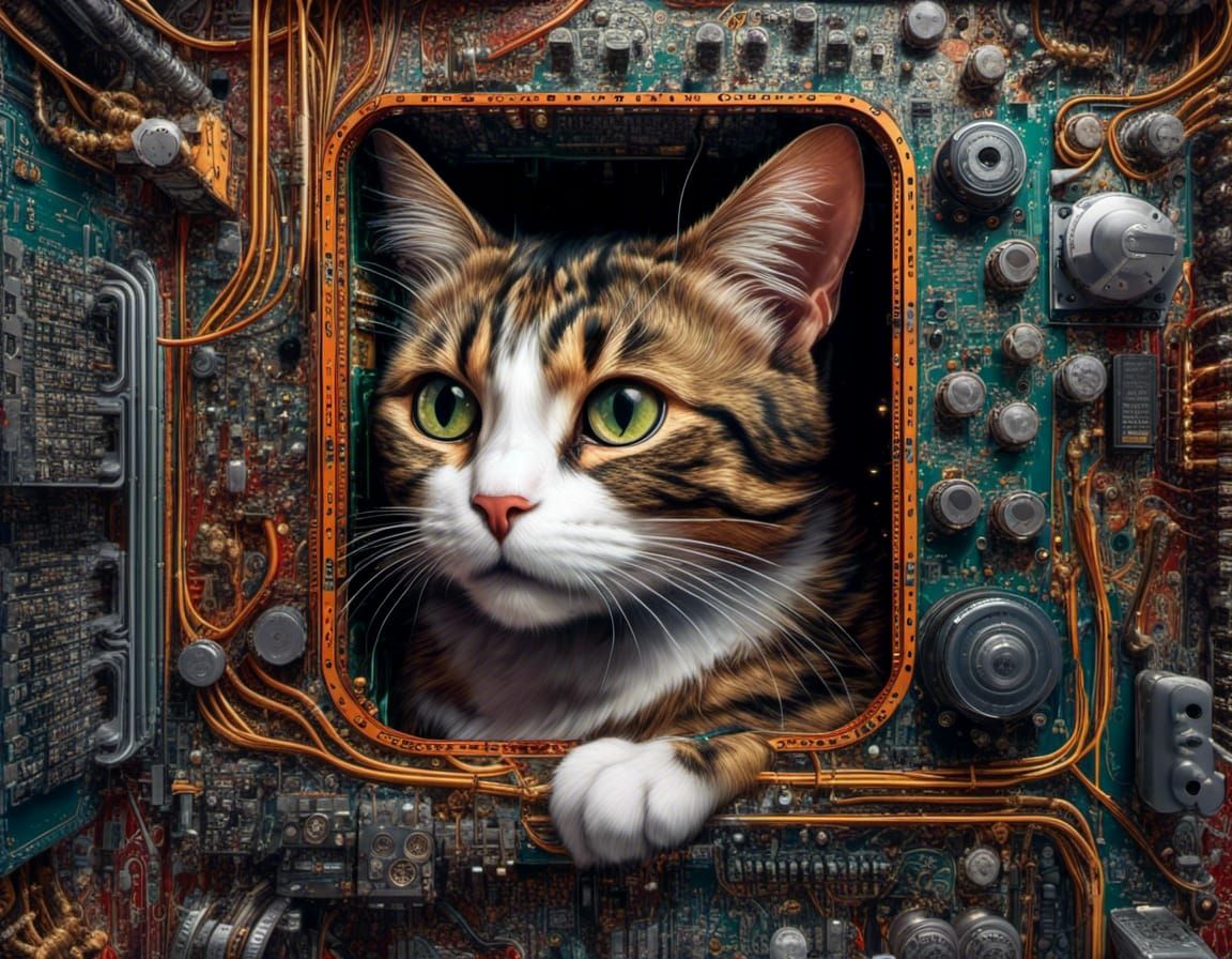 The Motherboard Dweller - Cyber Kitty
