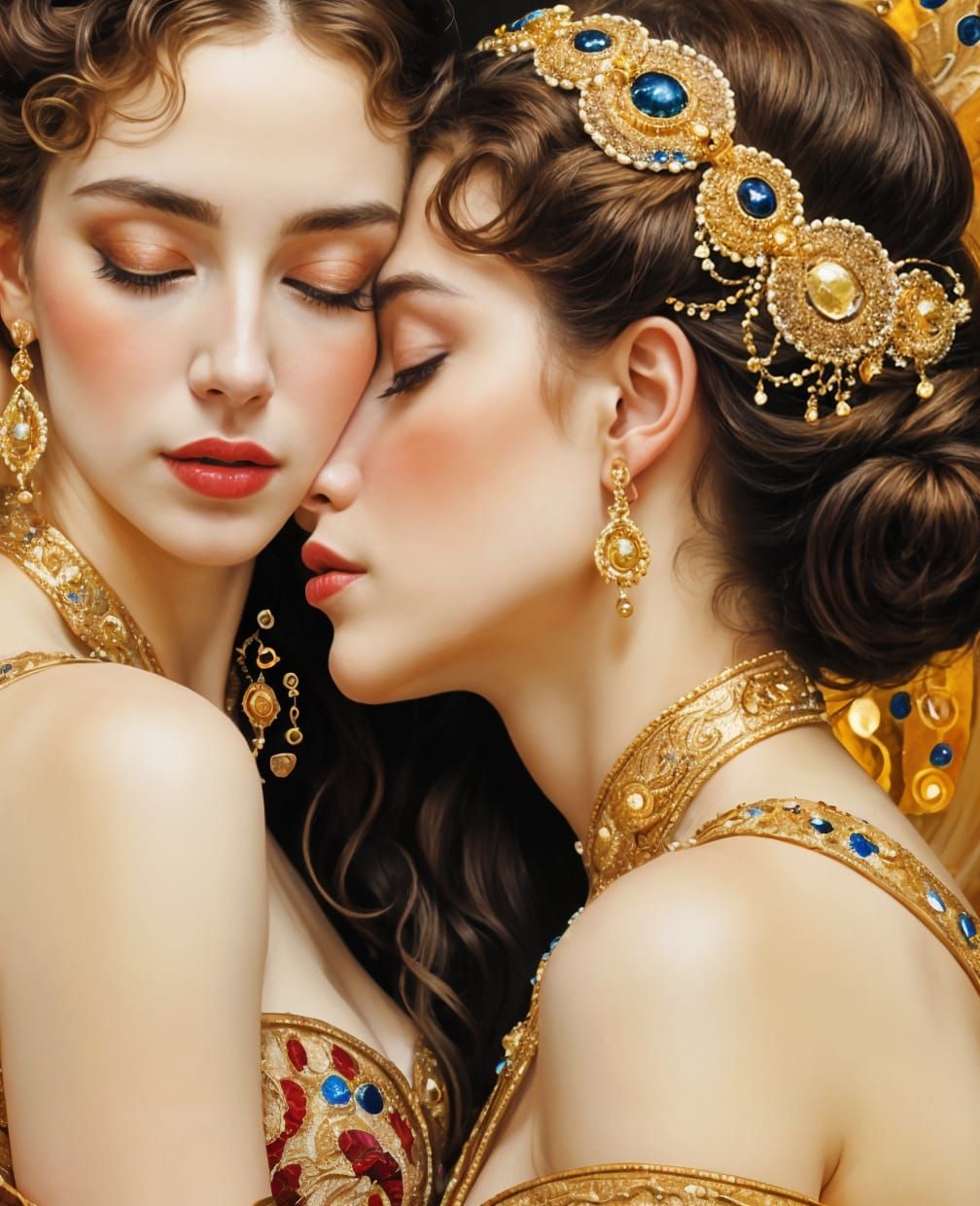 Princess and Handmaiden's Forbidden Embrace