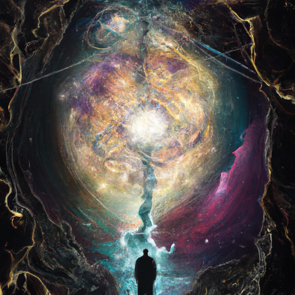 Holographic Cosmic Illustration of Life by Amaringo