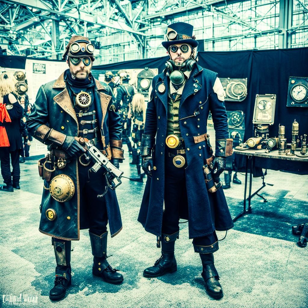 Steampunk Fallout Cosplay at Exhibition