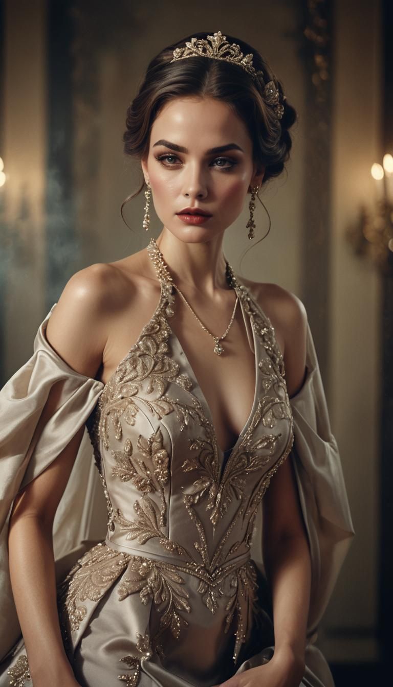 High-Fashion Portrait of an Elegant Woman