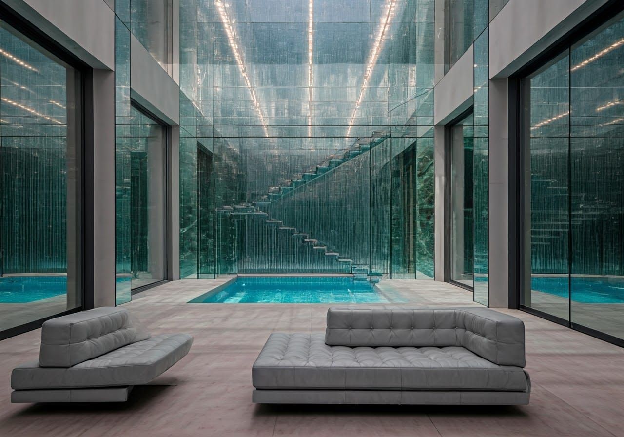 Luxury Modern Boho Chic Architecture with Pool