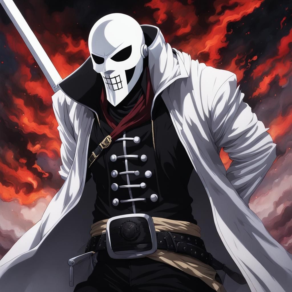 Masked Berserker in One Piece Style