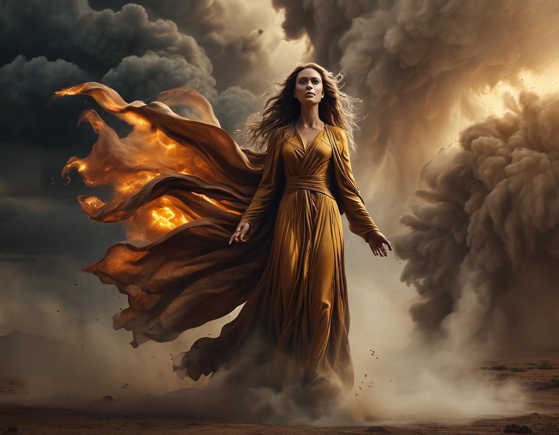Goddess of the Dust Devil: Cinematic Digital Painting