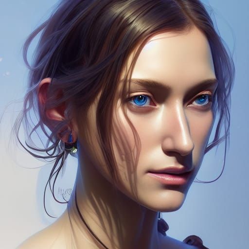 Detailed Portrait of Celine, Trending on Artstation